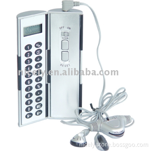 Magic FM auto scan radio with calculator